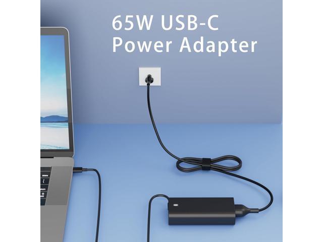 65W 60W USB C Laptop Charger Compatible with Dell Chromebook 3100 3300 3380 3400 3500 5190 5300 5400 7200 7300 XPS and Latitude 5000 HA65NM190...