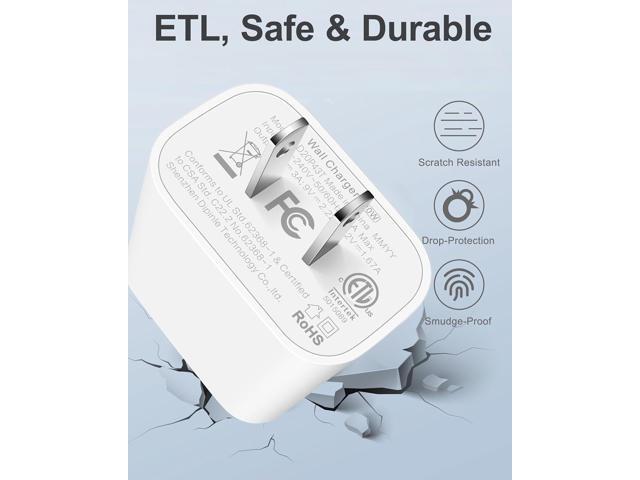 30W USB C Fast Charger for MacBook Air 13/12 inch M1/M2, 2022 2020 2019 2018 Laptop, iPhone 16/15 Pro Max, iPad Pro 12.9/11 inch, Air, PD Wall...