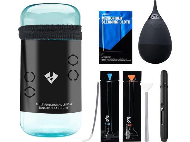 VSGO Professional Cleaning Kit Lens Cleaning Pen Full Frame and Aps-C Sensor Cleaning Swabs, Camera Air Blower, Lens Cleaning Cloth Compatible for.