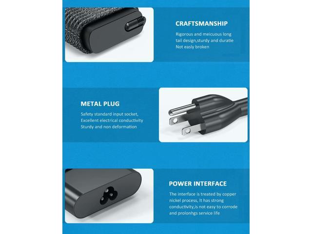 New Slim HP 65W USB C Laptop Charger for HP Spectre x360, Spectre, Chromebook, Elitebook x360, Elitebook, Elite x2, Envyx360, ProBook Travel Type C...