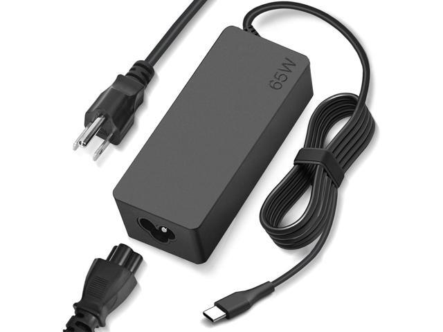 65W USB-C Laptop Charger Replacement for Lenovo Laptop Charger 45W, Compatible for Lenovo ThinkPad/Yoga/Chromebook-Type C Power Cord ADLX65YDC2A