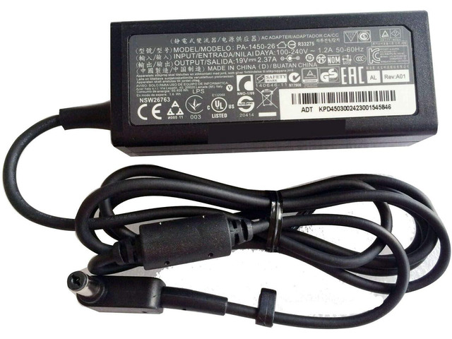 45W 19V 2.37A AC Adapter+Cord for Acer Aspire ES1-512-C5S4 ES1-711-P3YR Notebook PA-1450-26 KP.04503.002 KP0450H.002 A13-045N2A ADP-45HE B Power...