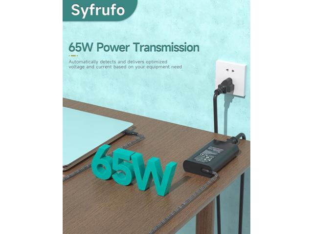 New Slim USB C Charger Compatible with HP Spectre X360, 65W Laptop Power Supply for 13-AC023DX 13-AE011DX 13-AK0015NR 13-AP0013DX, 12-A001TU...