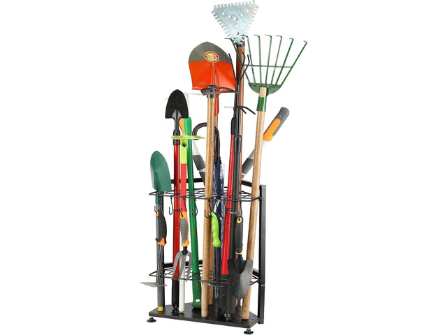 UU-Major Garden Tool Organizer,Yard Tool Rack Heavy Duty,Free Standing for Garage Corner,Garage Organization,Garage Organizers and Storage,Garden...