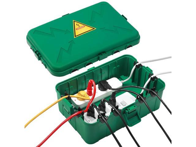 Hrensaw Large Outdoor Electrical Box(12.5x8.5x5inch),IP54 Waterproof Outdoor Outlet Covers,Weatherproof Extension Cord Covers Protect...