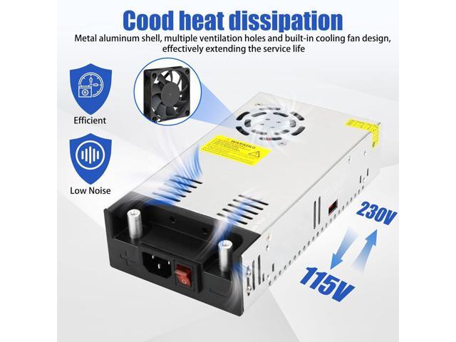 New Version 110V AC to 12V DC Converter DC 12Volt 50A 600W Power Supply Transformer Adapter SMPS AC to DC Converter Switch Power Supply Max 50A 600W