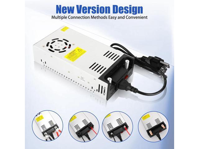 New Version 110V AC to 12V DC Converter DC 12Volt 50A 600W Power Supply Transformer Adapter SMPS AC to DC Converter Switch Power Supply Max 50A 600W