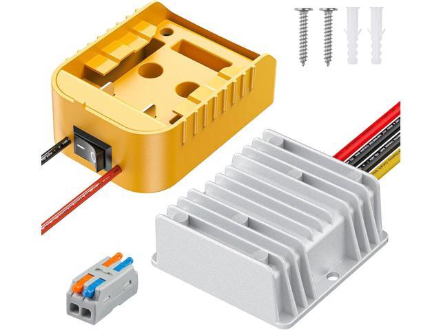 Vibit 20 V to 12 V Step-Down Converter for Dewalt Battery, DC Power Adapter, Voltage Reducer Transformer 180 W Buck Converter Regulator for Golf...