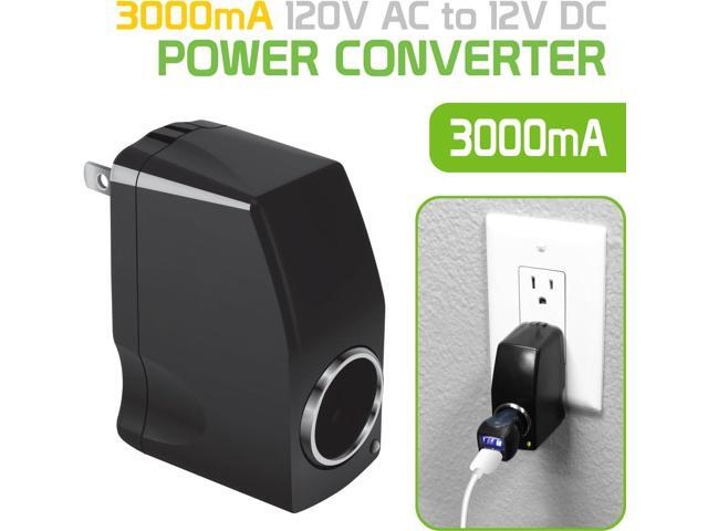 Cellet AC to DC 12V Output Converter. AC/DC Power 110V- 120V AC to 12V DC Car Cigarette Lighter Power Converter. AC to DC Female Adapter (Not for...