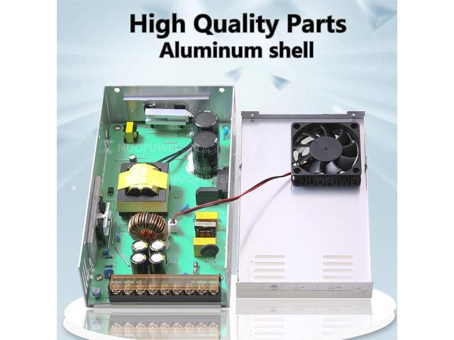 DC 60V 10A 600W Switching Power Supply Adapter - 110V AC to 60V DC Converter for Servos, Electric Motors, and More