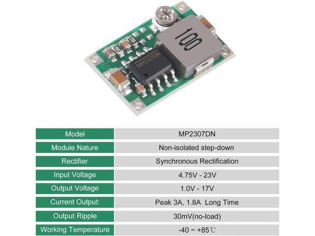 20pcs Mini 360 Buck Converter Mini 360 3A DC-DC Adjustable Voltage 4.75V-23V to 1V-17V Step Down Power Converter Mini360 Buck Module