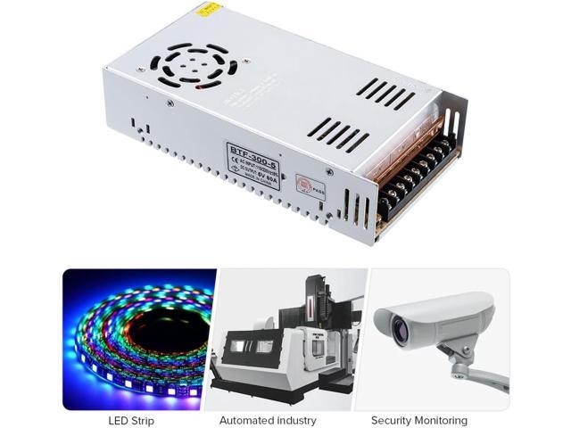 BTF-LIGHTING AC100-240V to DC5V50A Max250W Switching Power Supply Device Transformer Adapter Converter for LED Strip/String/LED Matrix,CCTV...