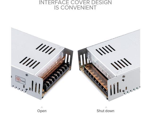 BTF-LIGHTING AC100-240V to DC5V50A Max250W Switching Power Supply Device Transformer Adapter Converter for LED Strip/String/LED Matrix,CCTV...