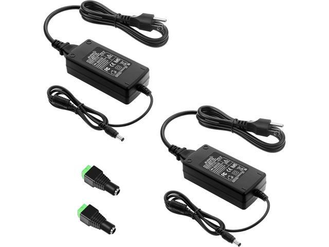 ALITOVE 12V Power Supply 5A 12 Volt DC 60W Power Adapter 100~240V AC to DC 12V Converter 5amps 4A 3A Low Voltage Transformer LED Driver with 5.5 x.