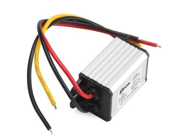 DROK 12V to 9V 2A 18W DC/DC Buck Power Converter Voltage Step Dowm Power Supply Waterproof