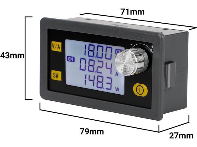 DROK CNC DC Buck Converter with Meter, 6-70V to 0-60V 10A 600W, DC 5V 9V 12V 24V 36V 48V 60V Fixed Output Voltage, Adjustable Power Supply Voltage...