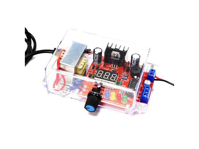 LM317 Adjustable Voltage Regulator Kit, PEMENOL AC-DC 110V to 1.25V-12V Electronic DIY Adjustable Signal Generator Output LED Display DC Power...