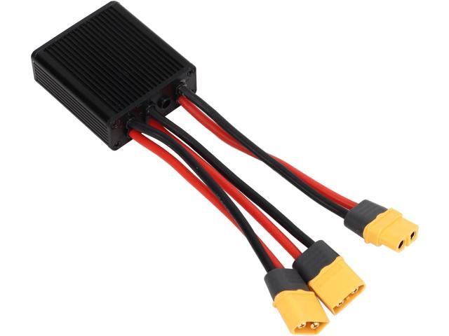 Dual Battery Connector, 20V-72V 40A Electric Bike, Double Battery Discharge Converter Adapter Batter Capacity in Parallel Equalization Module (40A)