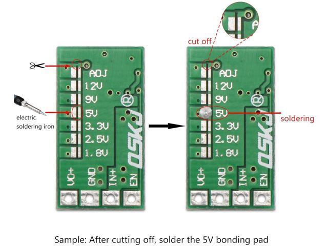 DROK 24v to 12v Step Down Converter 10pcs, Mini Voltage Reducer DC 4.5-24V to 5V, Buck Converter 12V to 5V Board 3A, Volt Step Down Transformer...
