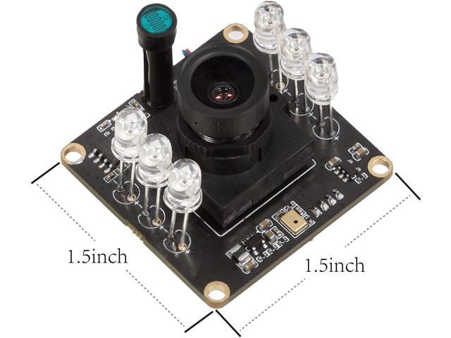 Arducam 1080P Day & Night Vision USB Camera for Computer, 2MP Automatic IR-Cut Switching All-Day Image USB2.0 Webcam Board with IR LEDs for...