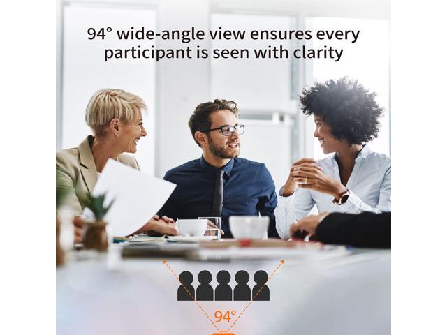 j5create 4K Wide Angle Webcam with Microphone/Privacy Cover for Video Conferencing, Streaming, Recording and Online Teaching, Supports Zoom, Skype,...