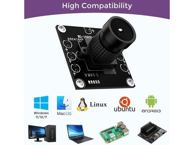 innomaker 1080P USB2.0 UVC Camera for Computer All Raspberry Pi and Jetson Nano, Support Windows, Linux, Android and Mac OS.