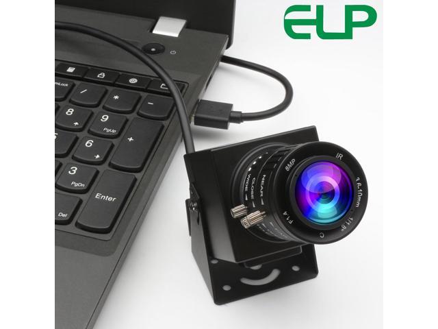 ELP 48mp USB Camera Manual Zoom Webcam for Computer Mini Lightburn Camera for Laser Engraver UVC USB2.0 Close-up Camera 6000P USB Security Camera...