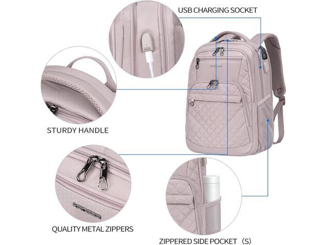 KROSER Travel Laptop Backpack 17 Inch Large Computer Backpack Water-Repellent Daypack with USB Charging Port & Headphone Interface RFID Pockets for...