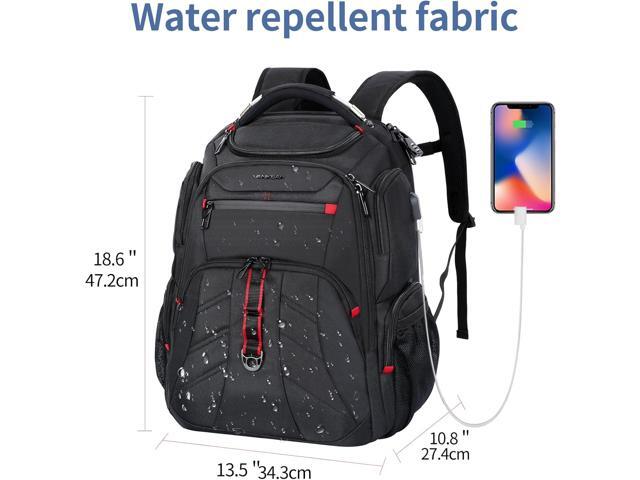 VANKEAN Travel Laptop Backpack 17.3 Inch TSA Friendly, Water-Repellent Anti Theft XL Computer Backpack with RFID Pockets College Backpacks with USB...