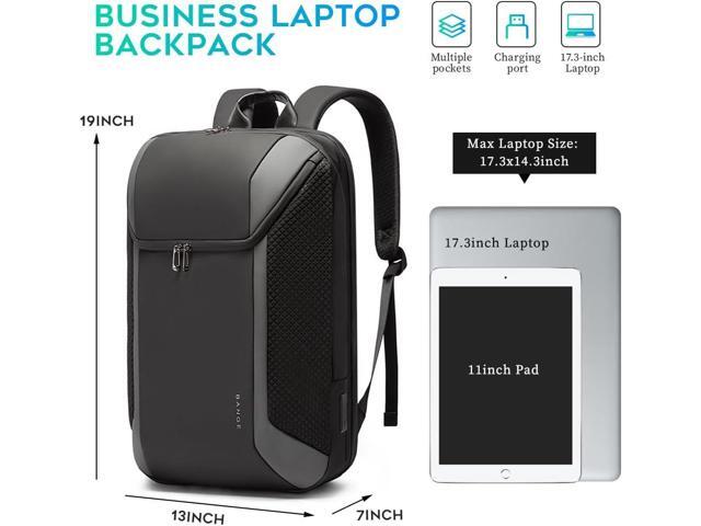 BANGE Smart Business Laptop Backpack Waterproof can fit 15.6-17.3 Inch Laptop with 3.0 USB charging port for men and women