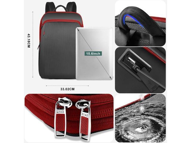 ZINZ Slim and Expandable 15 15.6 16 Inch Laptop Backpack Anti Theft Business Travel Notebook Bag with USB, Multipurpose Large Capacity Daypack for...