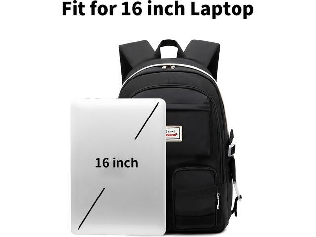 Large Backpack Girl Backpack Teen Girls Bookbag College Women Middle High School School Bag For Big Student Laptop Backpack (Black)