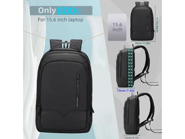 hk Laptop Backpack for Men Expandable Smart Business Backpack with USB Charging Port Water Resistant Anti-theft Lightweight 15.6 Inch Computer...