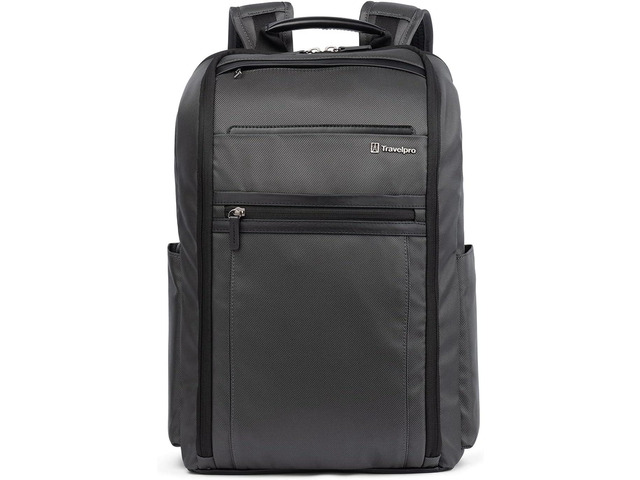 Travelpro Crew Executive Choice 3 Slim Backpack fits up to 15.6 Laptops and Tablets, Men and Women, Water-Resistant, Titanium Grey