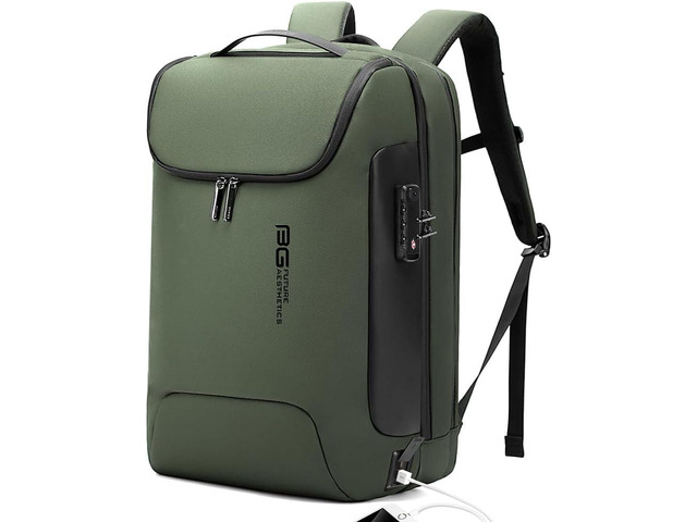 BANGE Anti-Theft Backpack,Tech Backpacks, 17 Inch Laptop Backpack with USB3.0 Charging Port, Mens Travel Backpack for Men and Women