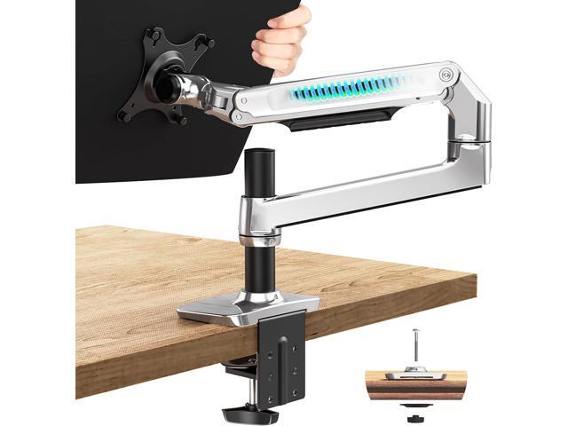 Single Monitor Arm Desk Mount, Holds Screens up to 40 Inches and 25 lbs, Fully Adjustable Vesa Monitor Mount with C-Clamp and Grommet Base,...