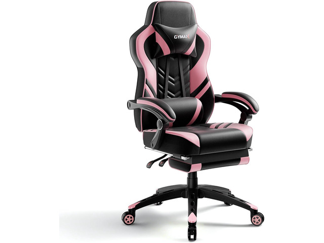 POWERSTONE Gaming Chair Video Game Chair with Footrest and Lumbar Support Racing Style PU Leather Computer Chair Ergonomic Adjustable Swivel Task...