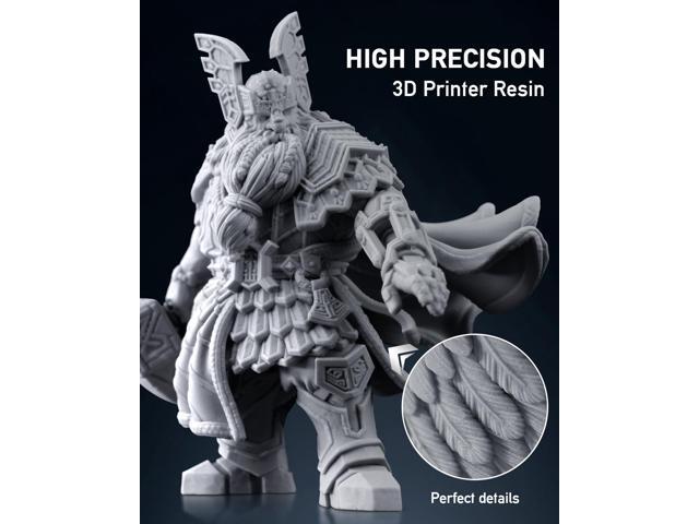 SUNLU 1000G ABS Like Resin for 3D Printer, 405nm UV Curing Photopolymer Rapid 3D Resin for 2K 4K 6K 8K LCD/DLP/SLA 3D Printers, Non-Brittle & High...