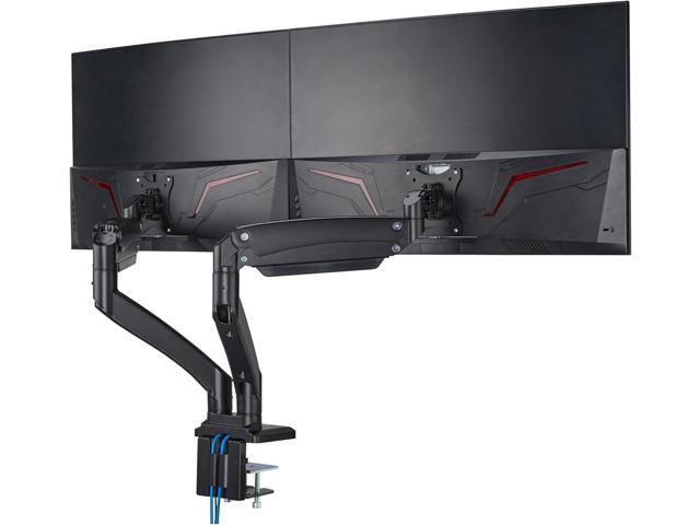 AVLT Dual 13'-43' Monitor Arm Desk Mount fits Two Flat/Curved Monitor Full Motion Height Swivel Tilt Rotation Adjustable Monitor Arm -...