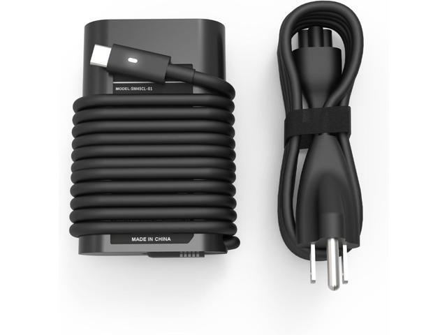 45W USB C Laptop Charger Fits for Dell XPS 13 7390 2in1 9350 9380 9370 9333 9360 9310 9365 9300 Latitude 5289 5290 7370 5175 5285 HA45NM180...