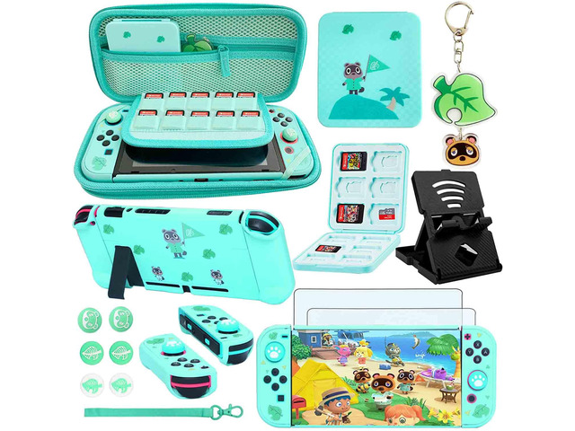 Accessories Bundle for Nintendo Switch Animal Pack Crossing - YOOWA Accessory kit NS Animal Set Crossing with Carrying Case Protective Cover Screen...