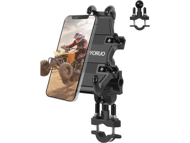 ATV Phone Holder, Quad Phone Mount, 8 Clamps Holds 4.7-7.1' Phones, One Hand Operation Motorcycle Phone Clip for 7/8-9/8' Handlebar,Compatible with...