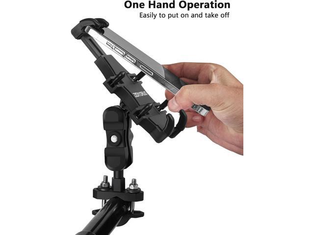 ATV Phone Holder, Quad Phone Mount, 8 Clamps Holds 4.7-7.1' Phones, One Hand Operation Motorcycle Phone Clip for 7/8-9/8' Handlebar,Compatible with...