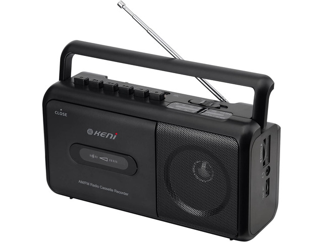 G Keni Portable Cassette Tape Player Recorder, AM/FM Radio Cassette Player with Built in Speaker, Headphone Jack, AC or Battery Operated Tape...