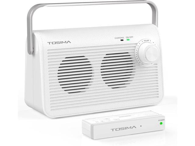 Tosima TV9000W Wireless Speaker for TV, Easy Control Portable TV Soundbox for Elderly (TV Need 3.5mm Jack or Audio Out Plug)