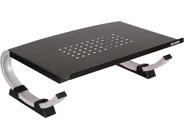Allsop Redmond Adjustable Laptop Stand, Vented Curved Sturdy Metal Ergonomic Riser