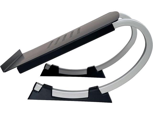 Allsop Redmond Adjustable Laptop Stand, Vented Curved Sturdy Metal Ergonomic Riser