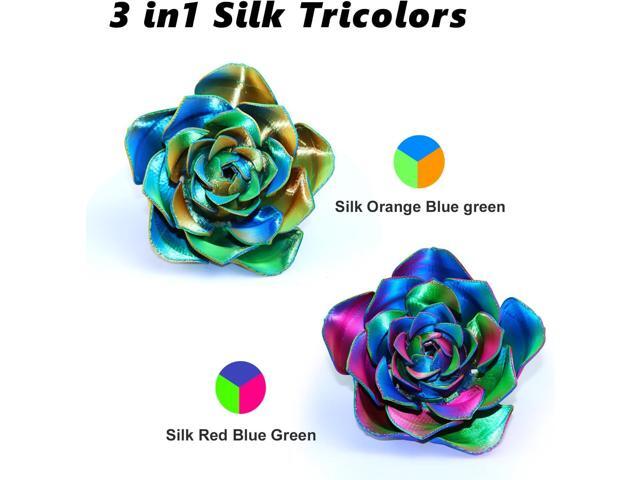 LOVOON 3D PLA Filament 1.75mm Bundle, Tricolor 3D Printer Filament Bundle, Rainbow Silk PLA Filament Bundle, PLA Filament for 3D Printer 3D Pen,...