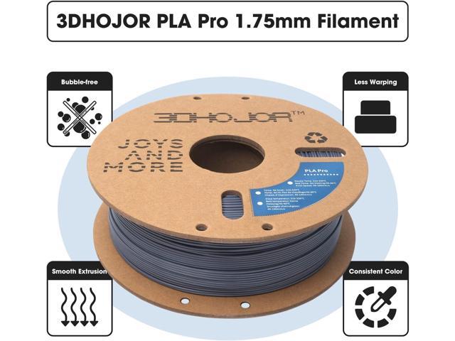 PLA Pro (Plus) Filament 1.75mm, 3D Printer Filament PLA+, Cardboard Spool 3D Printing Filament, Dimensional Accuracy +/- 0.03 mm, Grey, 1kg