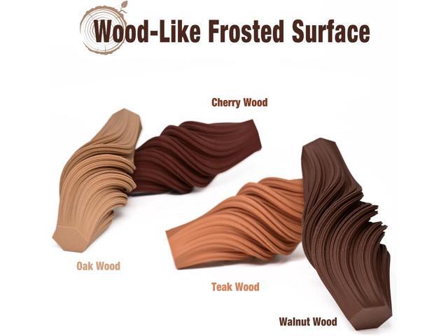 OVV3D Wood 3D Printer Filament Bundle, Wood PLA Filament 1.75mm Bundle, Add More Than 30% Real WoodFiber, Walnut, Oak, Cherry, Teak, 1.75 PLA...